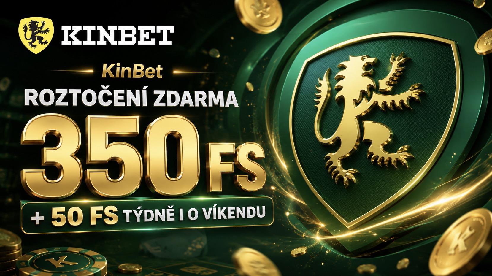 KinBet casino roztočení zdarma (2026)