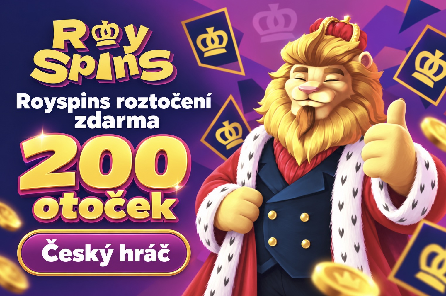 Royspins casino roztočení zdarma (2026)