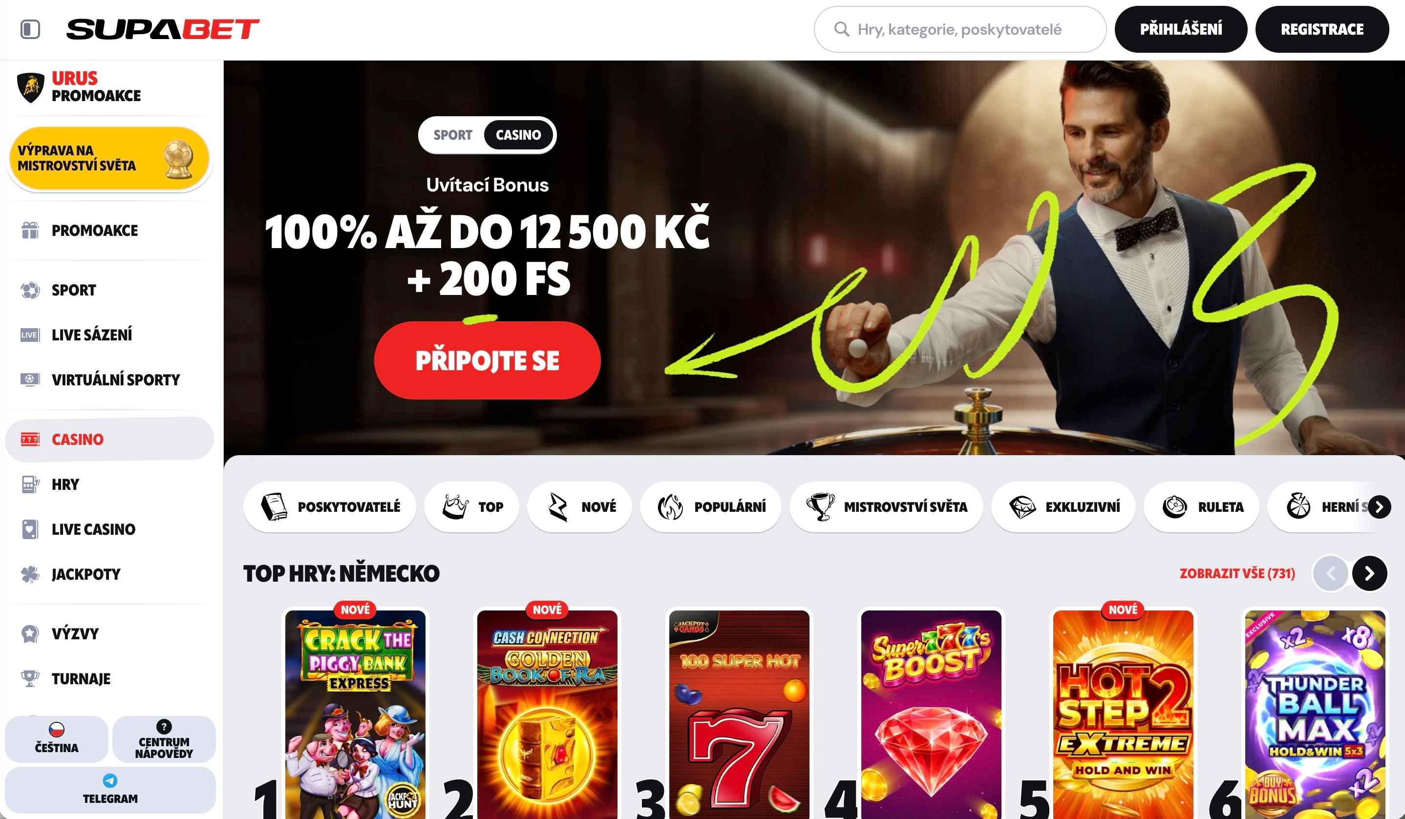 Supabet casino – recenze (2026)