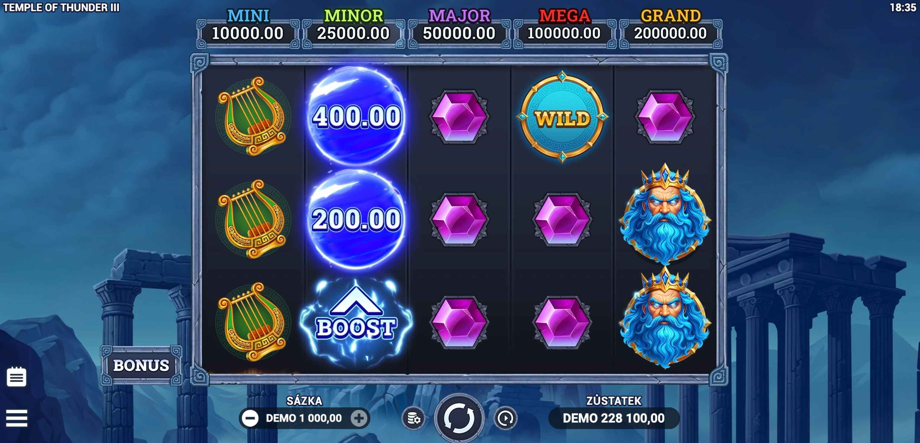 Temple of Thunder III od Evoplay (2026)