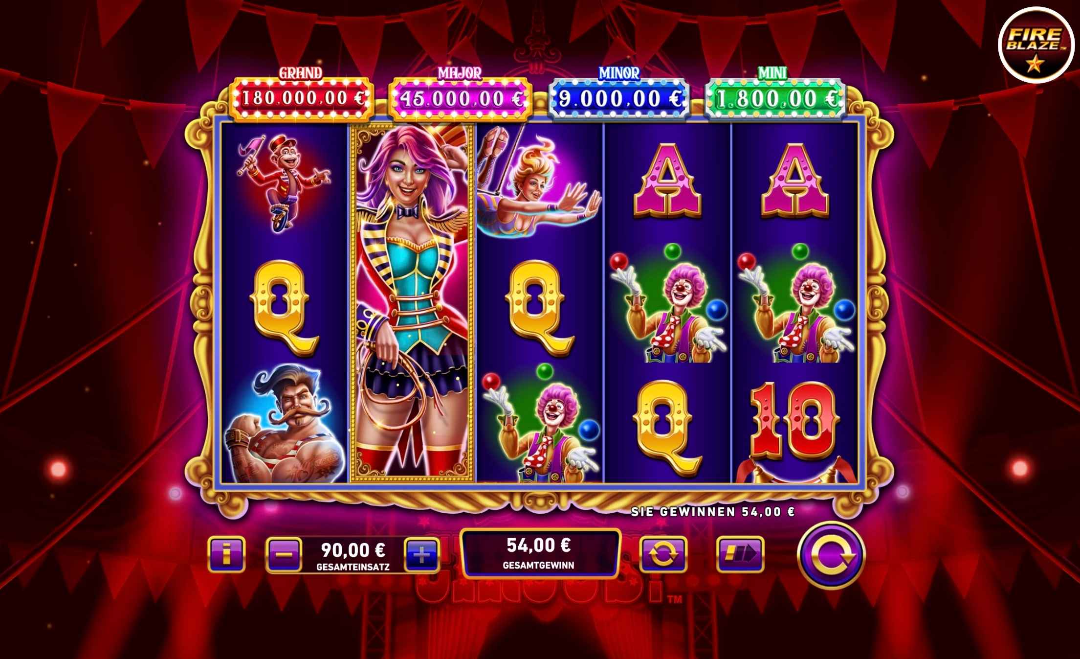 Mega Fire Blaze: Big Circus! od Playtech (2026)